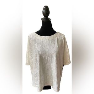 Banana Republic: Cream Soft White Textured Top